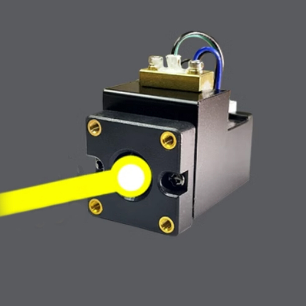 200mW Yellow Laser Synthesis Gold Light Source Research Detection Laser Module