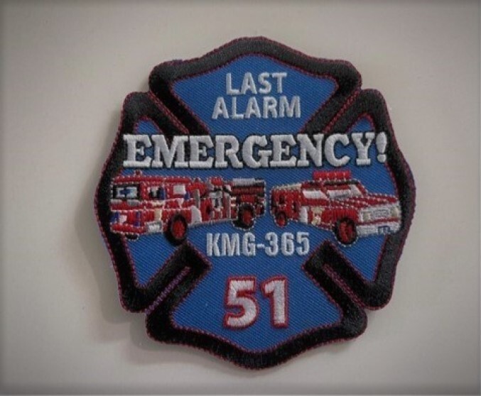 EMERGENCY! Last Alarm  Memorial Commemorative Patch KMG 365 Randy Mantooth