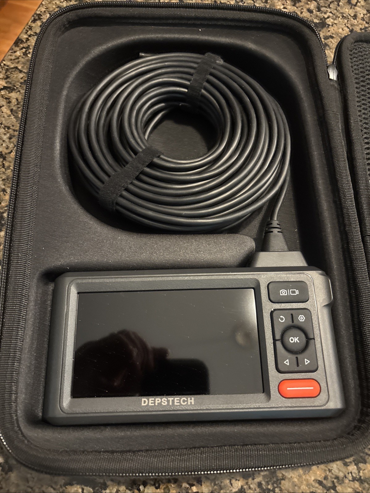 Used DEPSTECH DS520 Endoscope Triple Lens Inspection Industrial Borescope 16.5ft