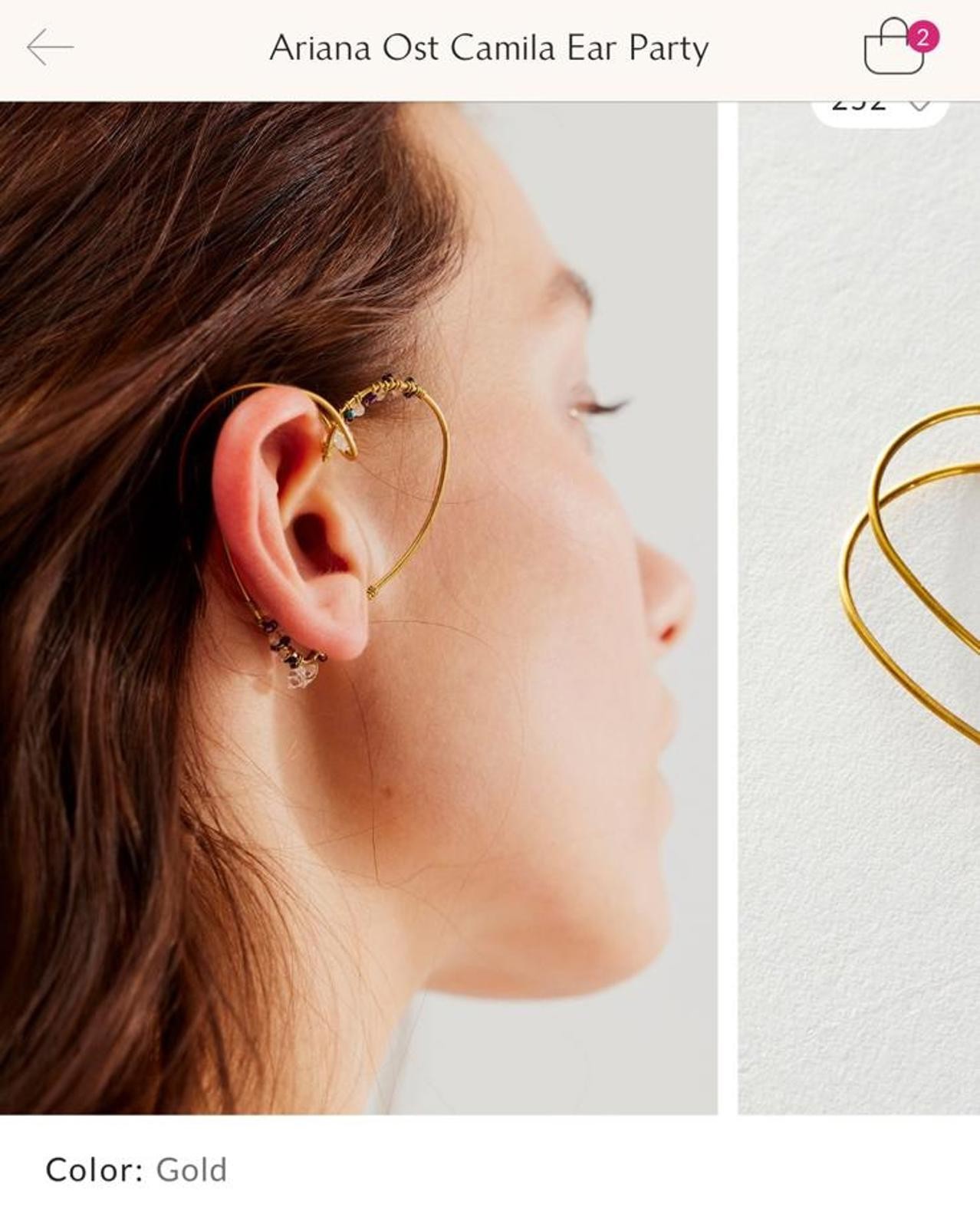 Free People X Ariana Ost Camila Ear Party Ear Cuff Sold OUT
