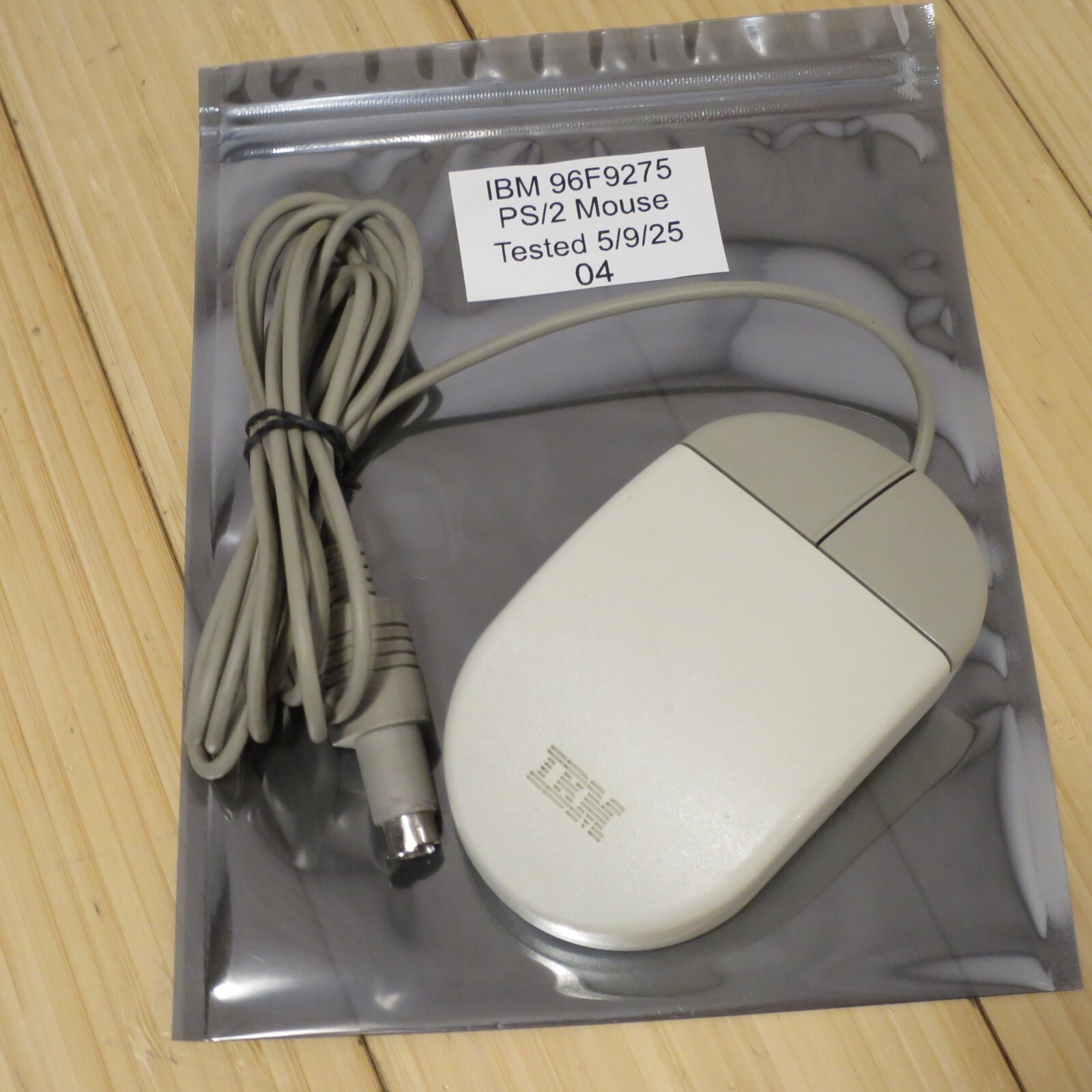 Original IBM Tank Mouse 96F9275 Wired 2 Button - Tested 04
