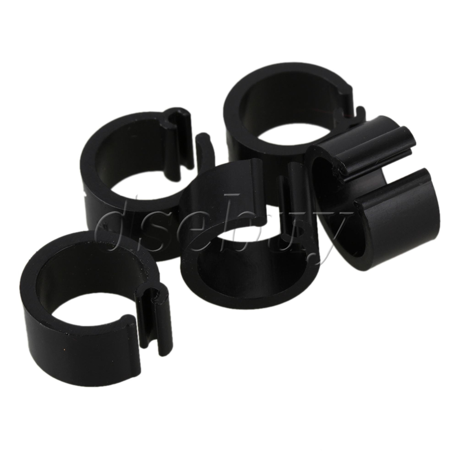 100pcs Black Chicken Pigeon Leg Band Poultry Dove Bird Parrot Clip Ring 8mm