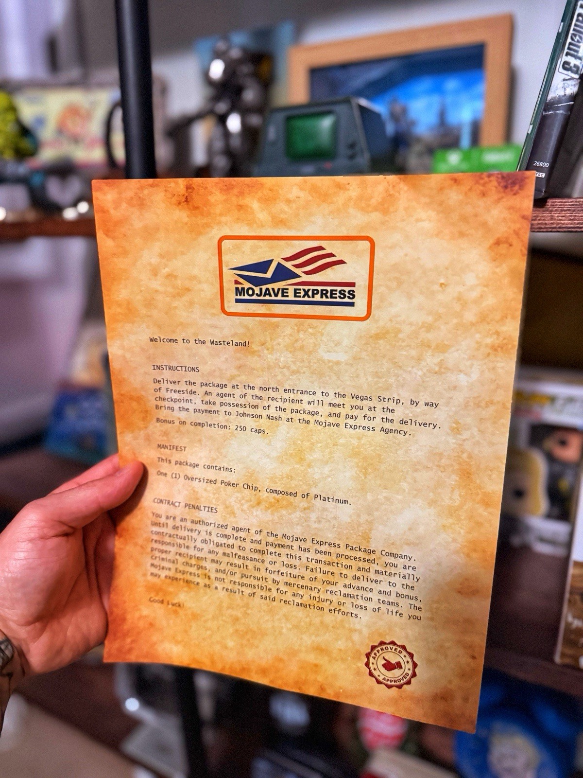 Fallout New Vegas Courier Letter