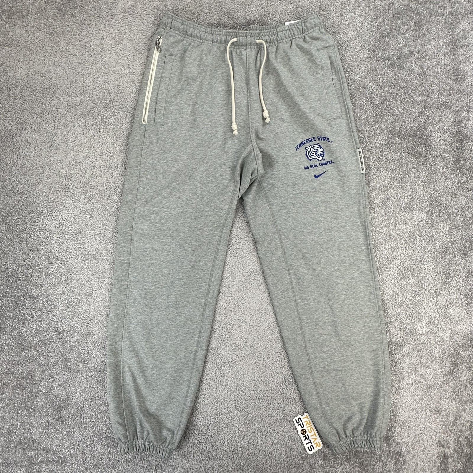 Tennessee State Tigers Pants Mens Large Gray Nike Dri-FIT Jogger Sweatpant TSU
