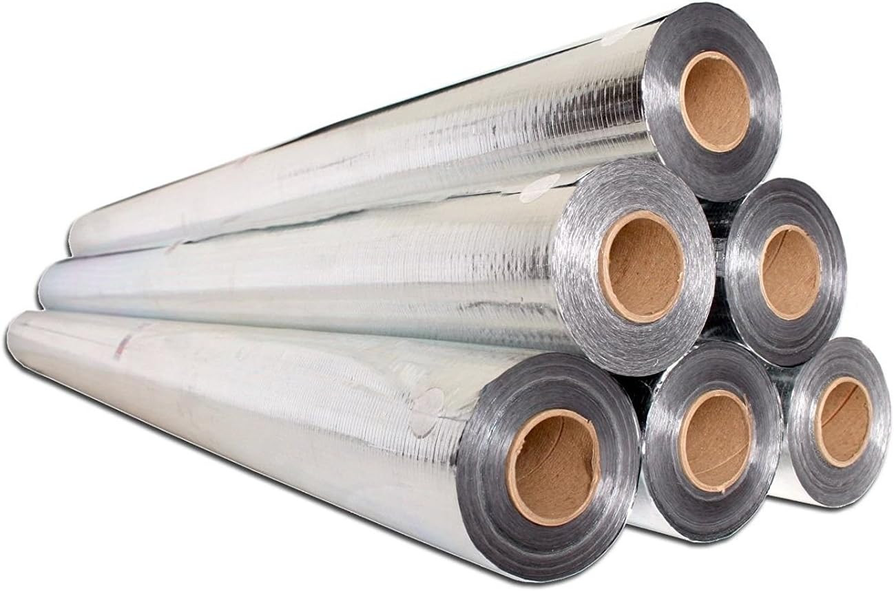 250 Sqft Aluminum Foil Barrier Insulation Sauna Vapor Barrier Waterproof Strong