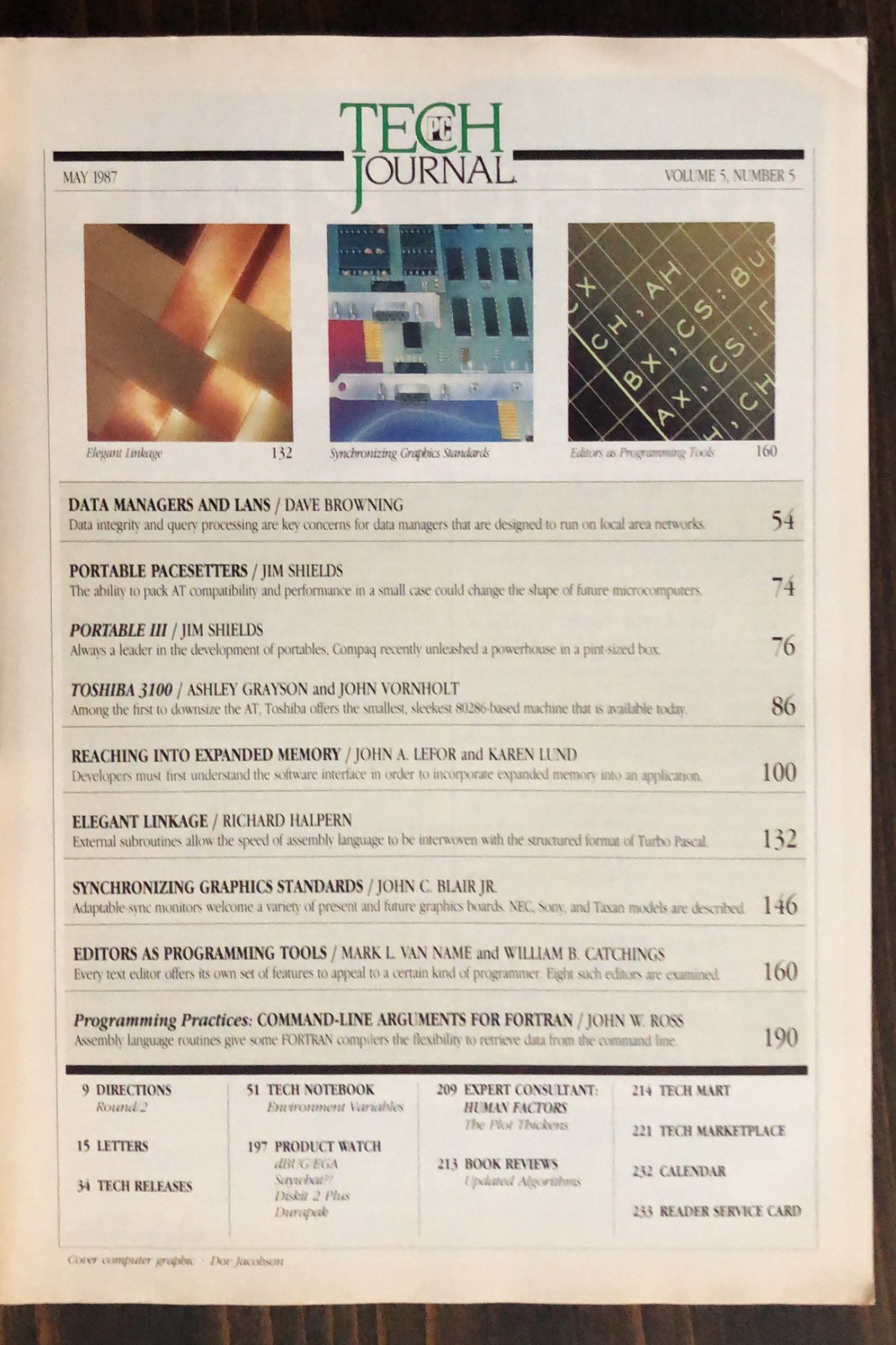 PC Tech Journal Magazine, May 1987, Vol. 5 No. 5 IBM Personal Computer