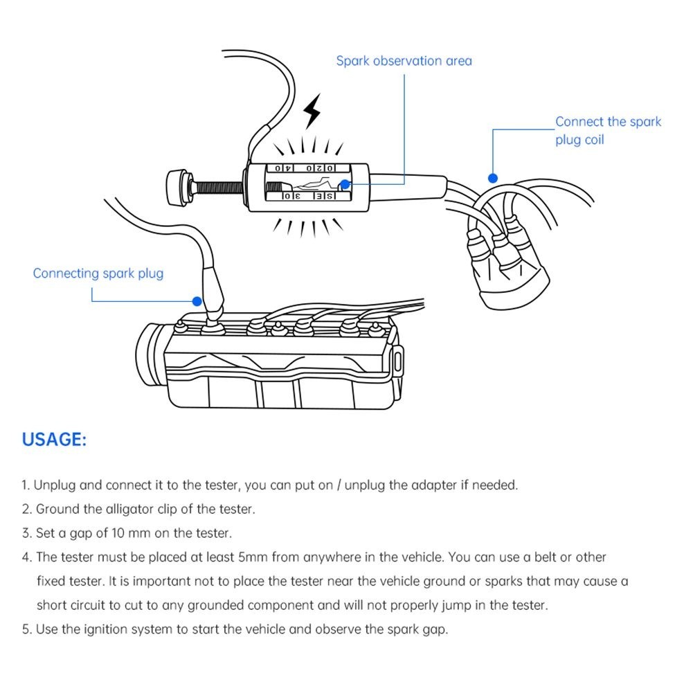 Reliable Auto Diagnostic Test Tool for Ignition System Troubleshooting