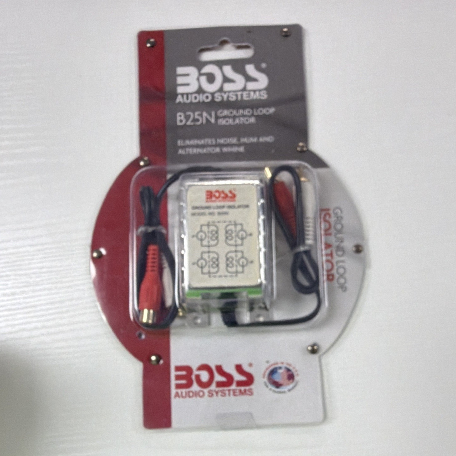 BOSS Audio Systems B25N Ground Loop Isolator - Eliminates Noise, Hum, Whine
