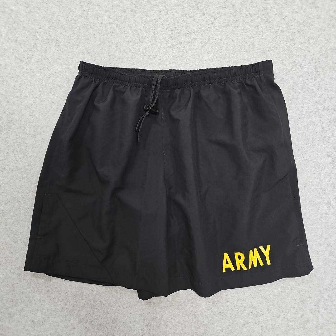 US Army PT Shorts Black Lined Size Small USGI