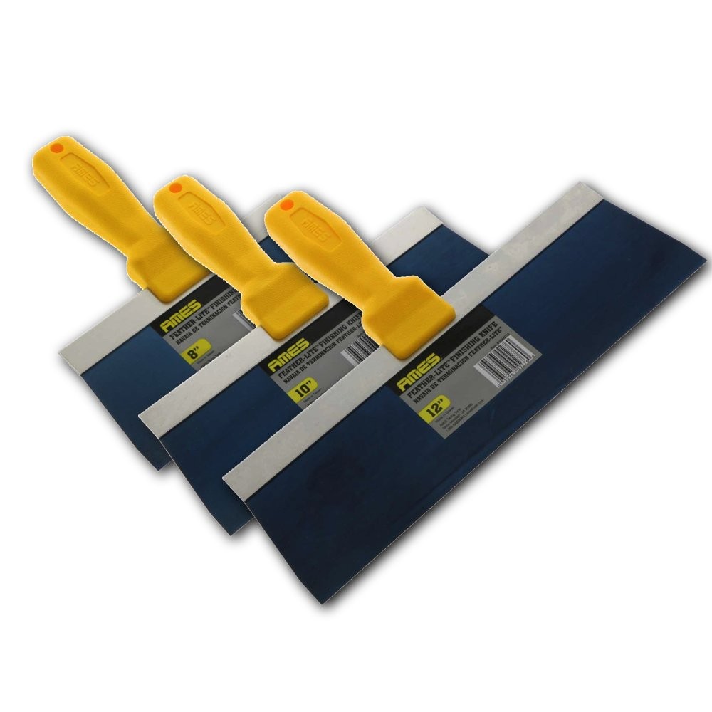 Strong Handle Blue Steel Drywall Taping Knife Set 8"-10"-12"