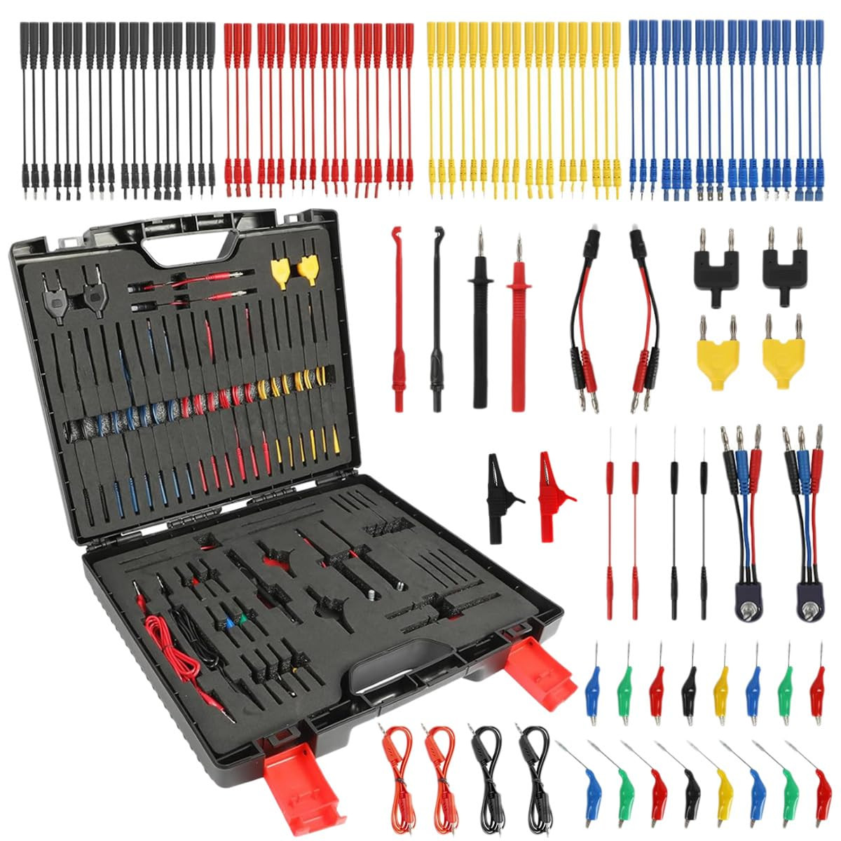 110Pcs Automotive Circuit Test Leads Kit Multimeter Test Leads Kit Relay Tester