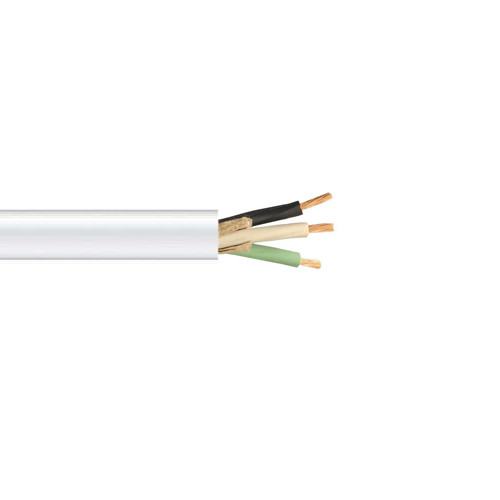 150' 16/3 STOW/STOOW Portable Power Cable Flexible PVC Jacket White 600V