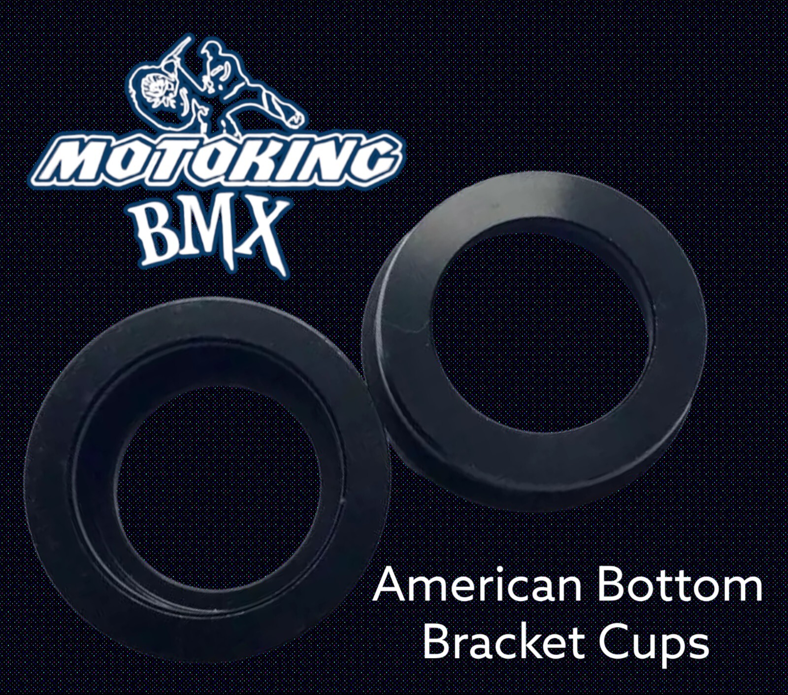 MOTOKING BMX RETRO CUP AMERICAN BOTTOM BRAKET CUPS ANO BLACK