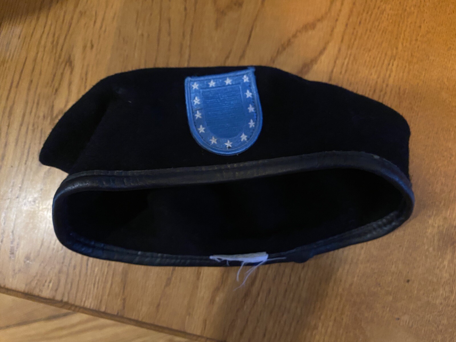 US Army Black Wool Beret, 21” Circumference, Preowned