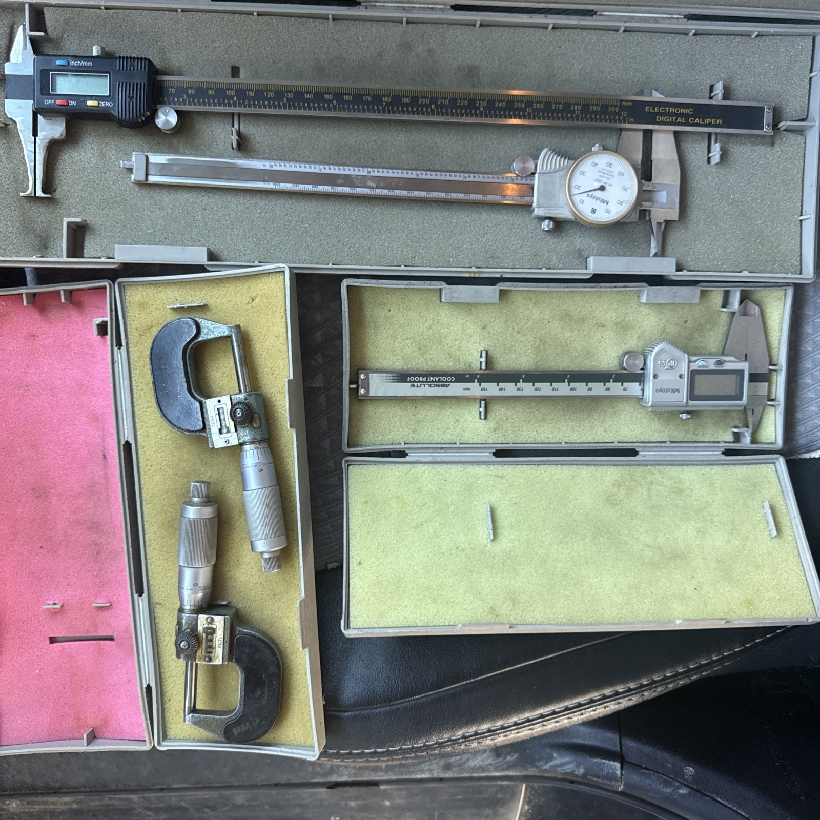 (5) Mitutoyo Shock Proof Dial Calipers (Model 505-69 / 500-652 / A21-3) All 5!