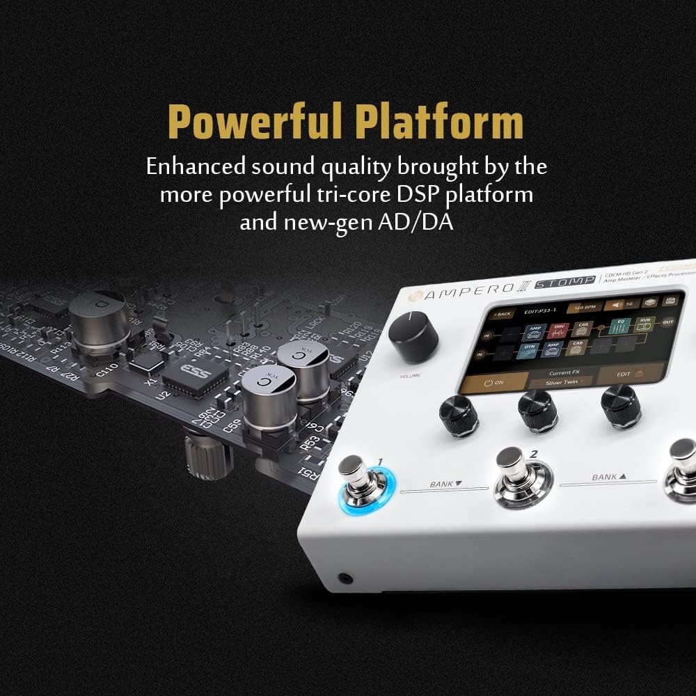Hotone Guitar Multi Effects Processor Pedal Touch Screen Guitar Bass Amp!!!
