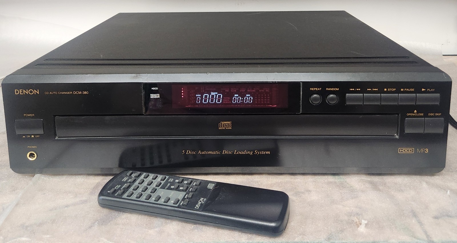 Denon 5 Disc CD Auto Changer Model #DCM-380