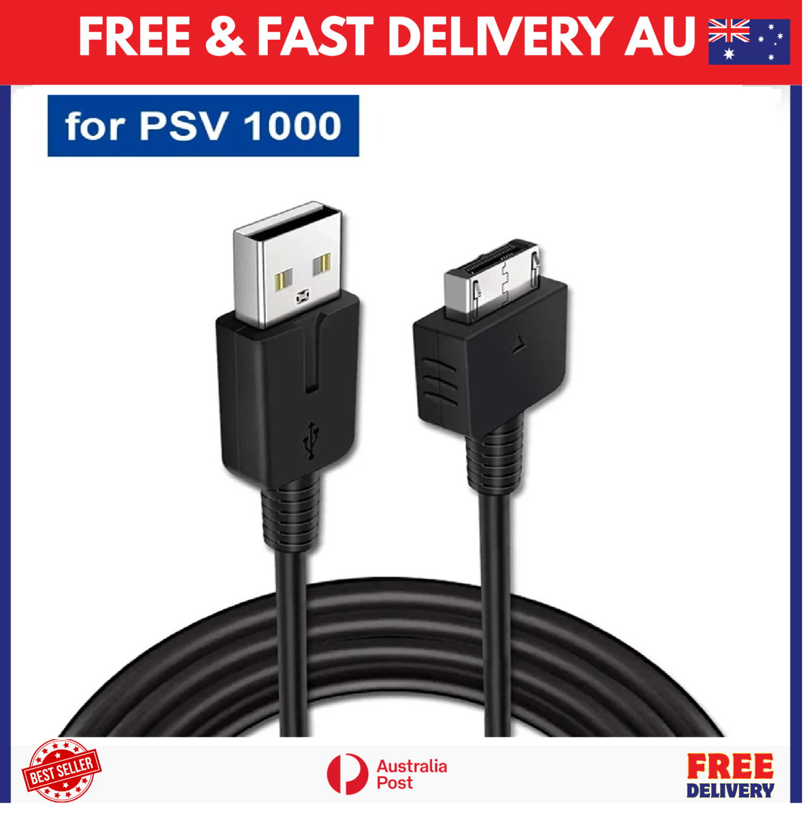 USB Charger Cable for Sony PS Vita 1000 – Charging & Data Sync Cord AUS
