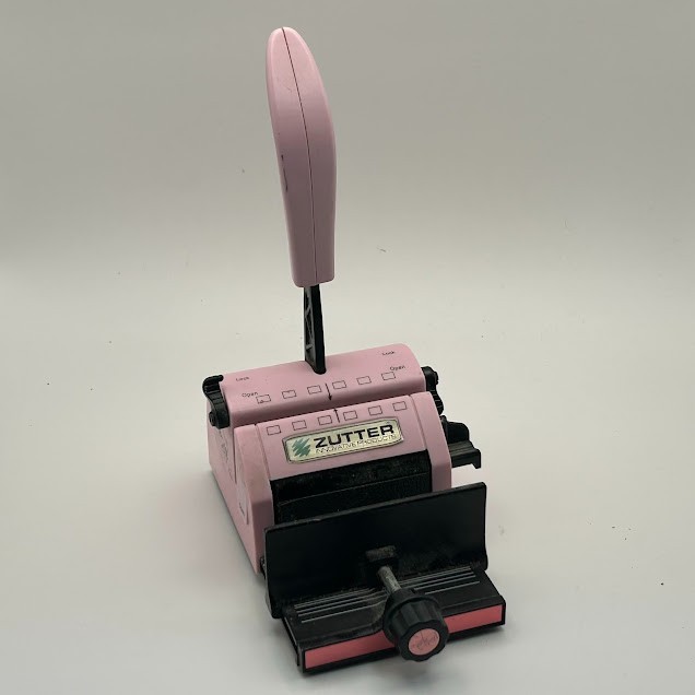 Zutter Bind-It-All V2. Pink Scrapbooking Binder Punch Machine