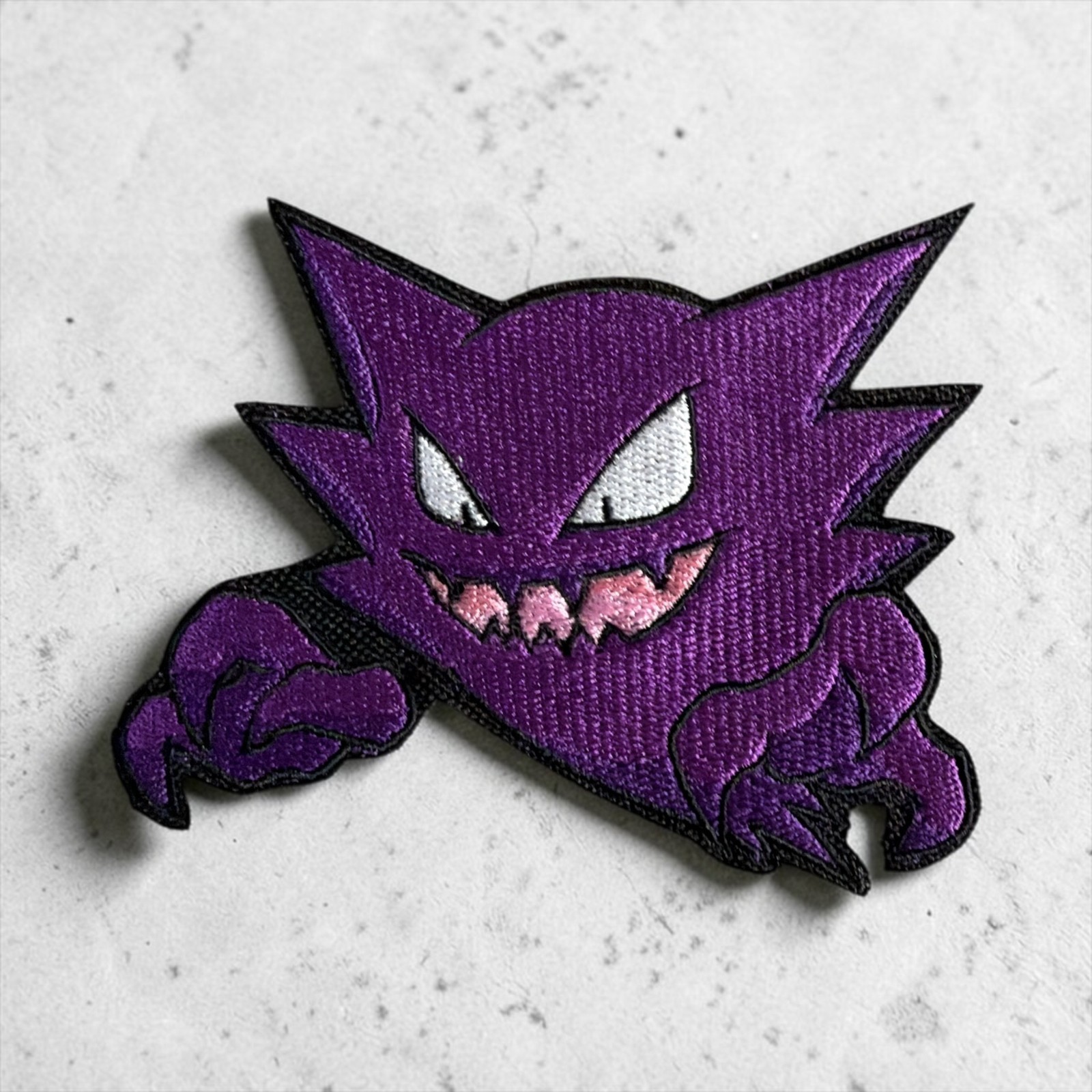 Gengar Hunting Pokémon Embroidery Patch Multi-Sizes 3.33" - 5.33'