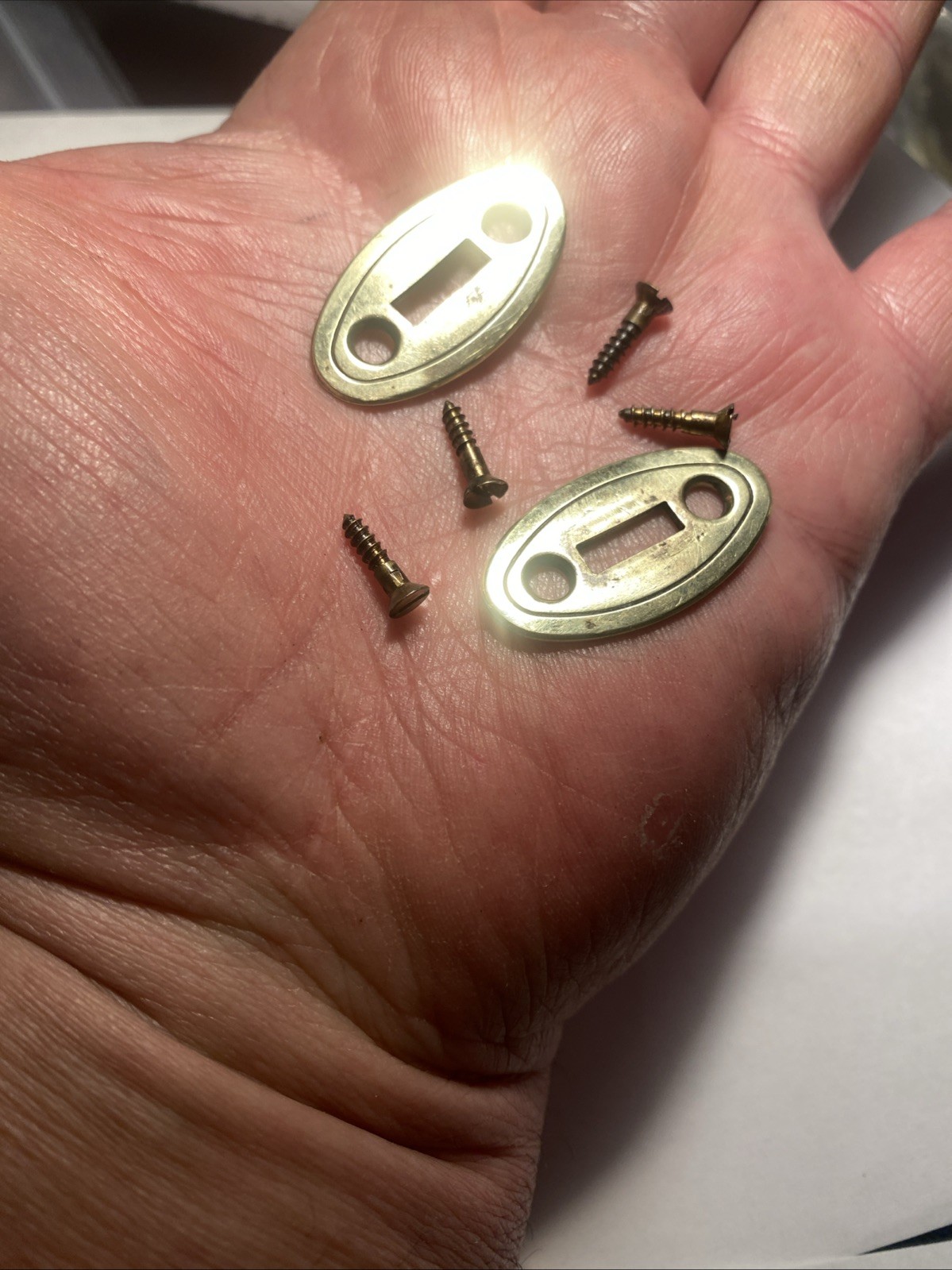 Brass Wedge Plates for Thompson Center Hawken Muzzleloader and Screws
