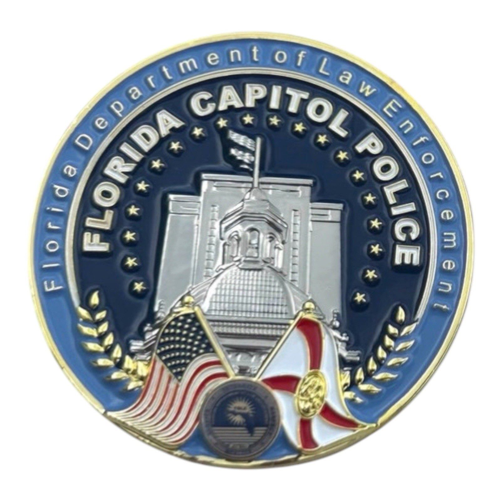 Florida Department of Law Enforcement FDLE Capitol Police 2” Challenge Coin 7N