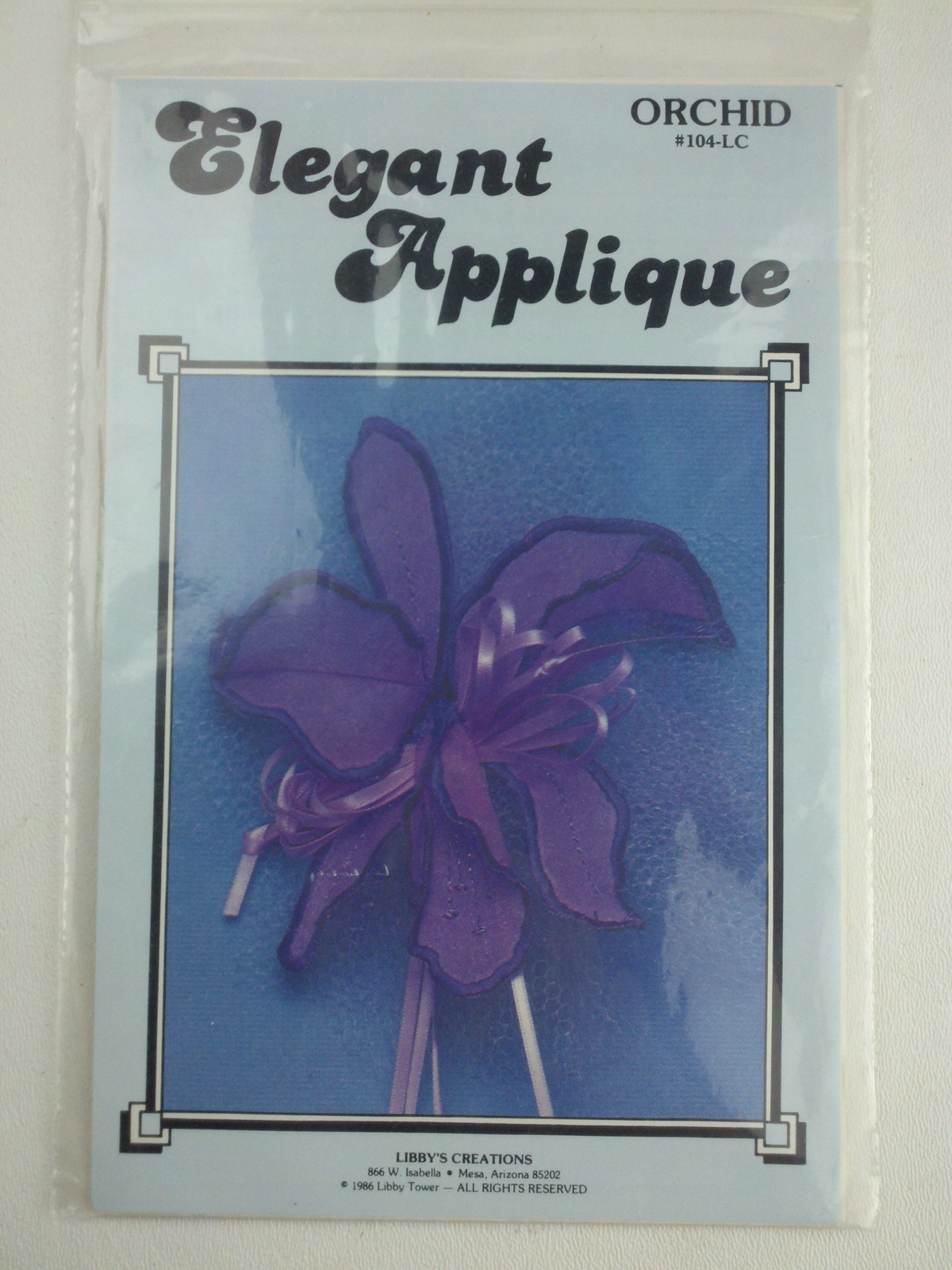 Elegant Applique Orchid 104-LC