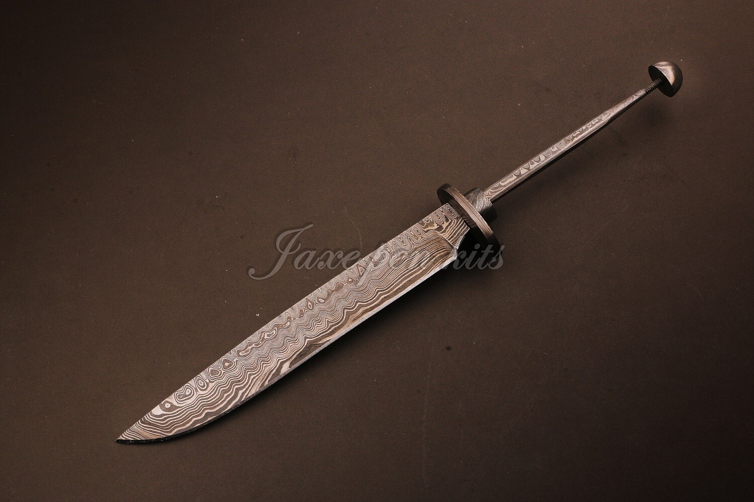 Jaxe Pen Kits Damascus Steel Letter Opener Kit - Large Clip Point Bowie Style