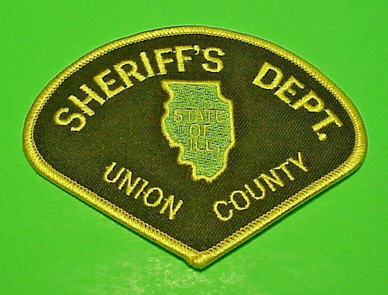 UNION COUNTY ILLINOIS  IL  SHERIFF 3 1/2 x 4 3/8" POLICE PATCH  FREE SHIPPING!!!