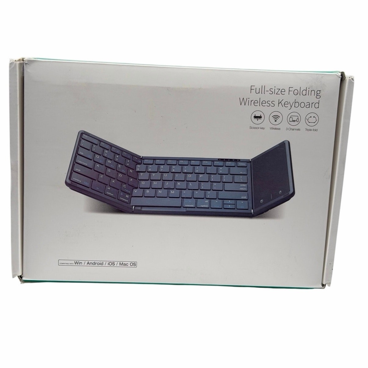 Samsers Foldable Bluetooth Keyboard Full Size w/ Touchpad