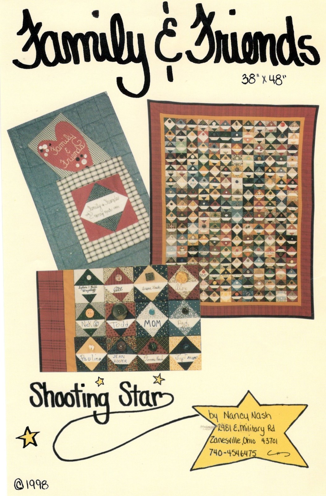 Family & Friends Wall Quilt Pattern by Shooting Star Patterns