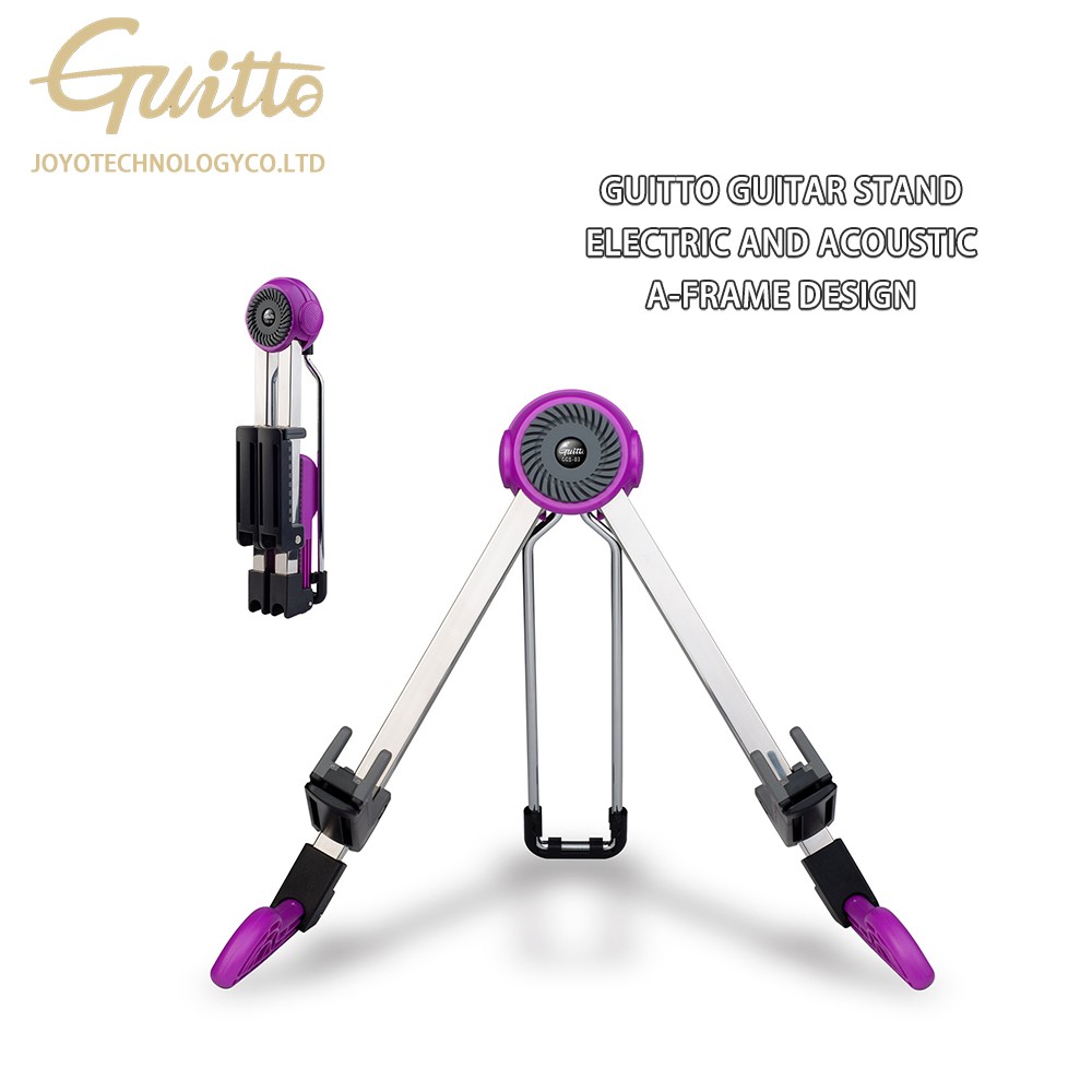 GUITTO Guitar Electric and Acoustic Stand Floor Standing Holder A-Frame Design