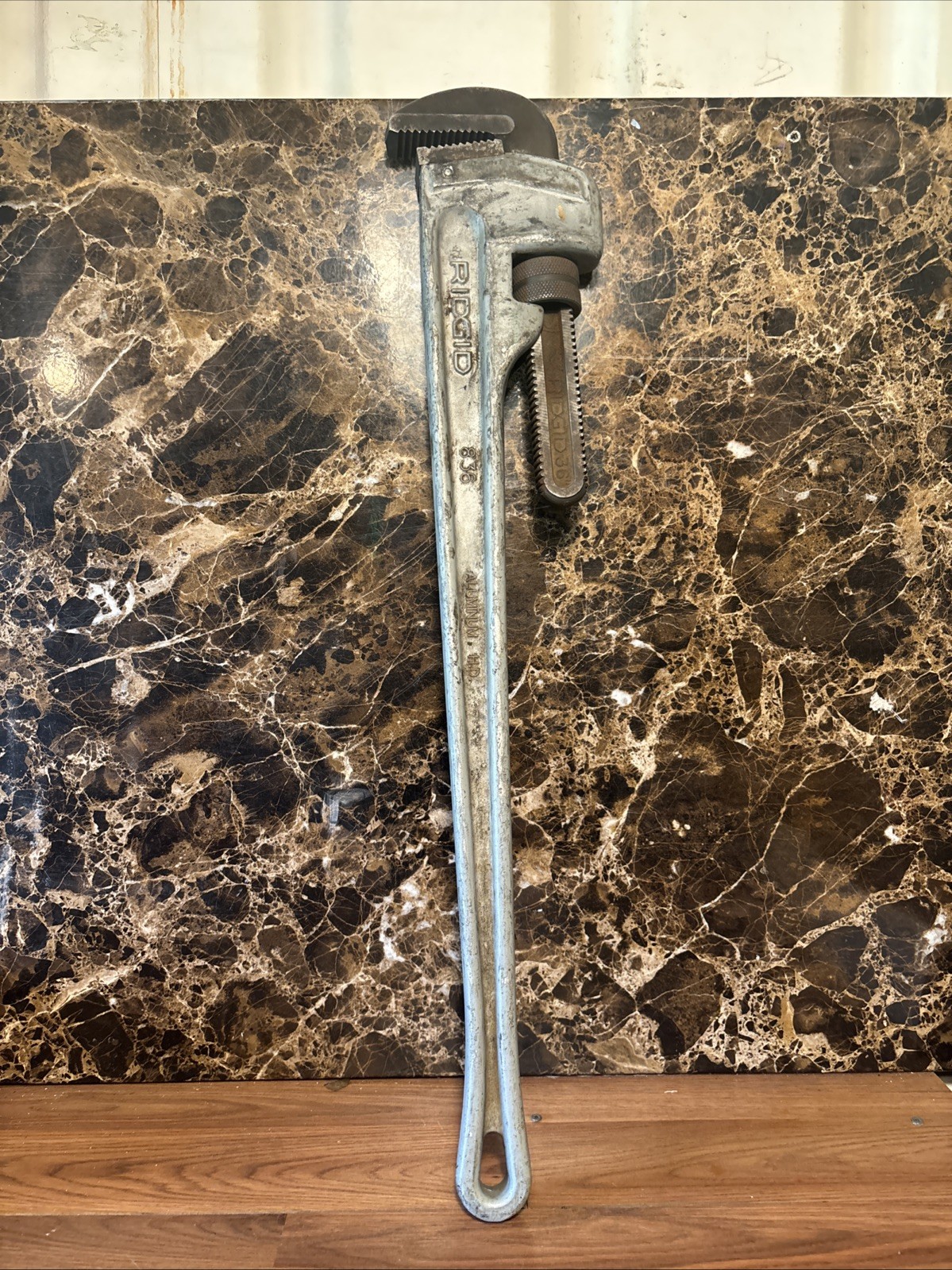 Rigid 36" Aluminum Pipe Wrench Model 836 - WORKING CONDITION