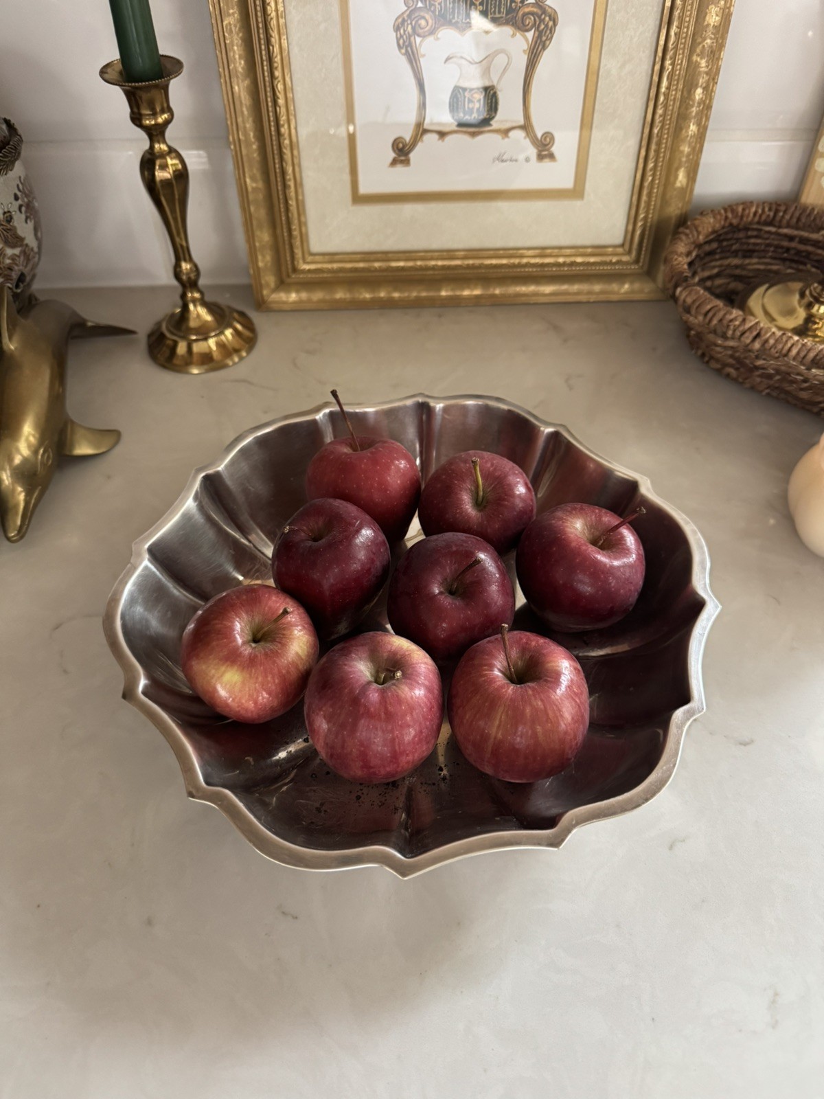 Vintage Chippendale International Silver Co 678 SilverPlated Vegetable Bowl