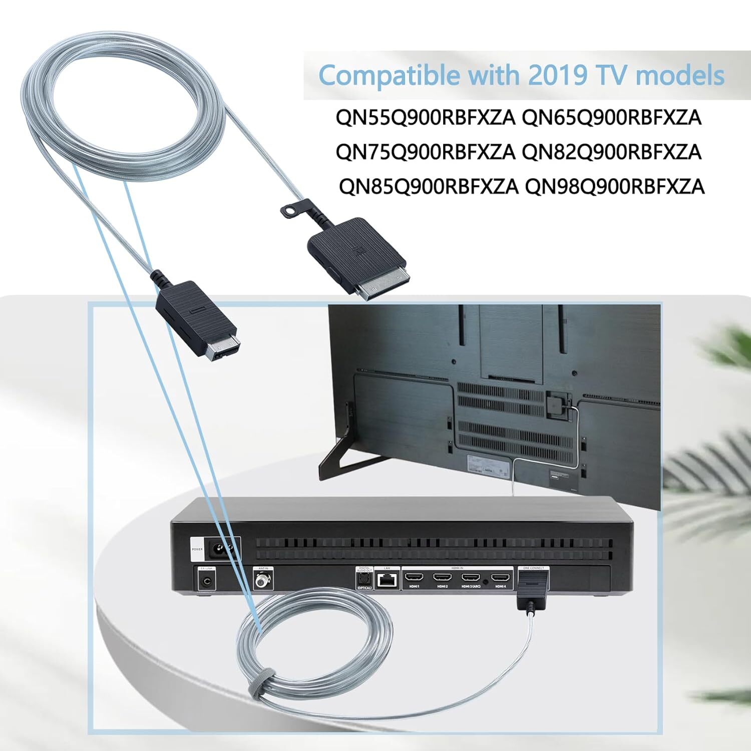 BN39-02436B One Connect Cable For Samsung 8K TV QN75Q900R BN96-46950N SOC1006R