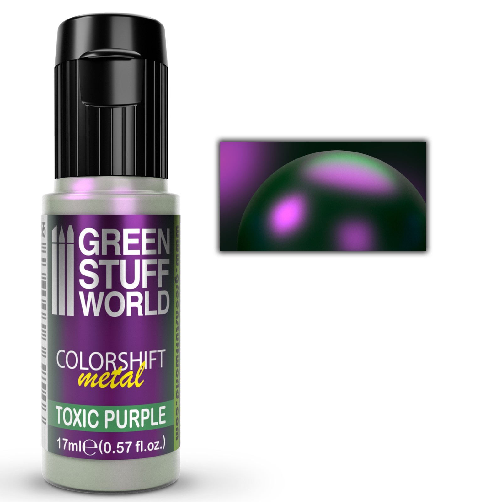 Chameleon Colorshift Paint - TOXIC PURPLE - Brush and Airbrush Metal Paint