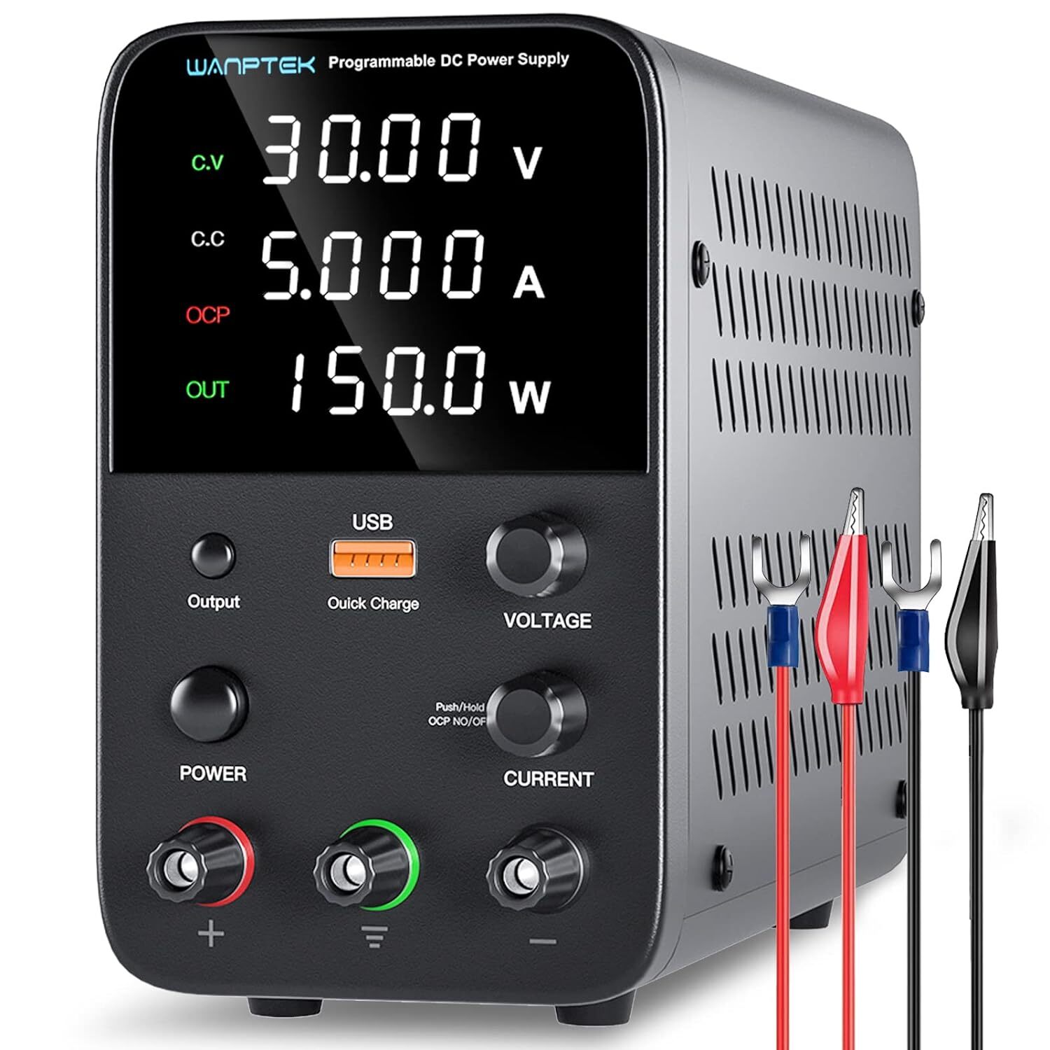 WPS 0-30V/60V 0-5A/0-10A Adjustable Lab DC Power Supply Variable Bench Switching