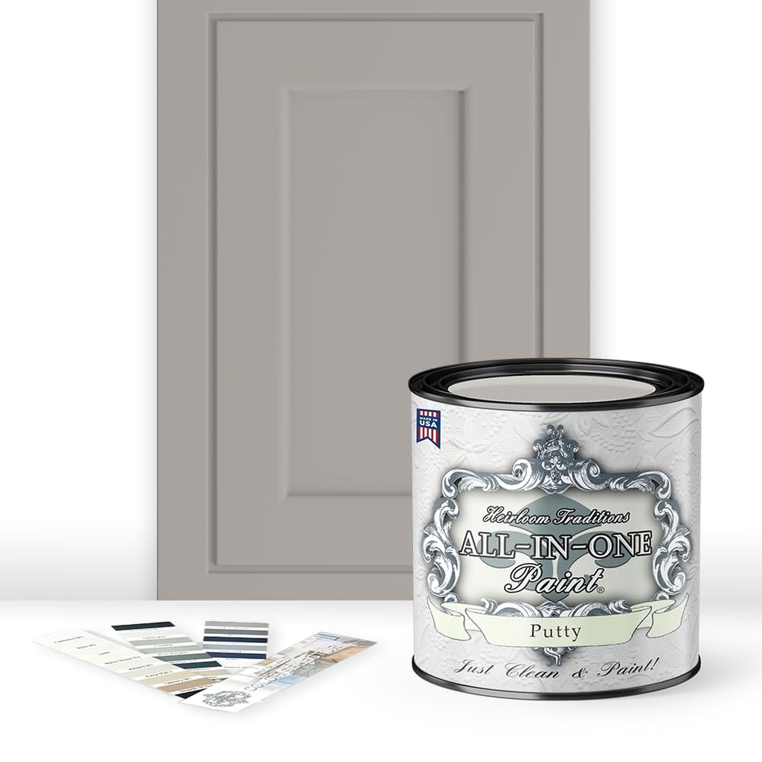 ALL-IN-ONE Paint by Heirloom Traditions, Putty (Light Taupe), Quart - Durable...