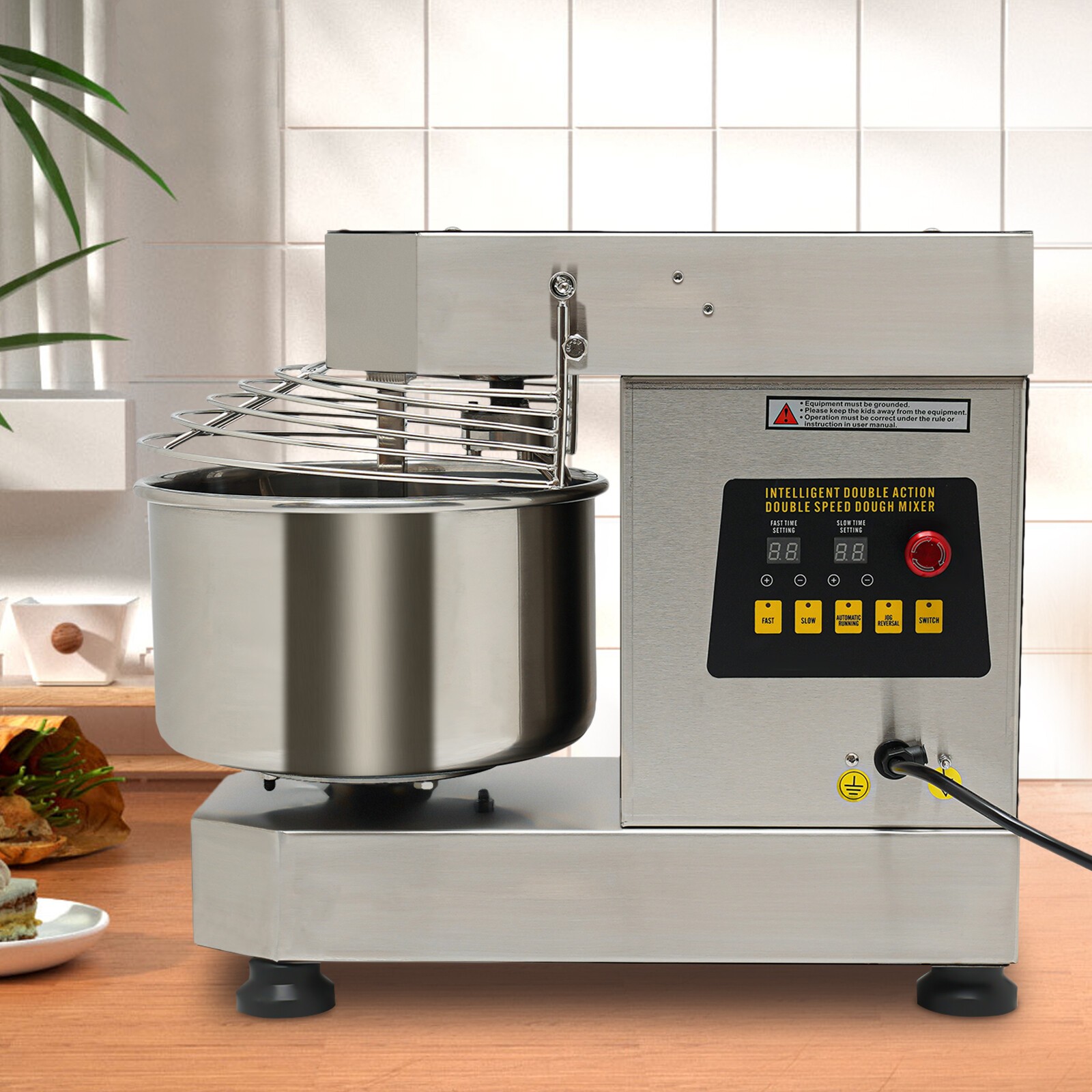 110v Food Mixer Kneading Machine Pizza Dough Machine Bakery Mixer Dough Blender