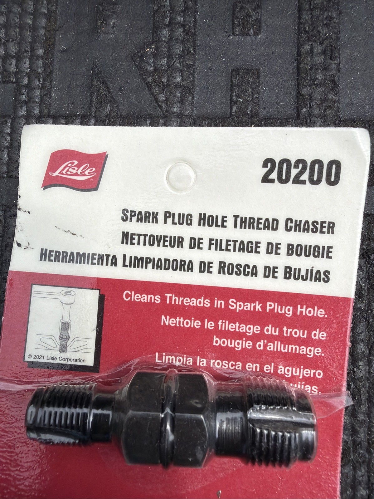 LISLE TOOLS AUTOMOTIVE THREAD CHASER SET – spark plug O2 oxygen sensor USA