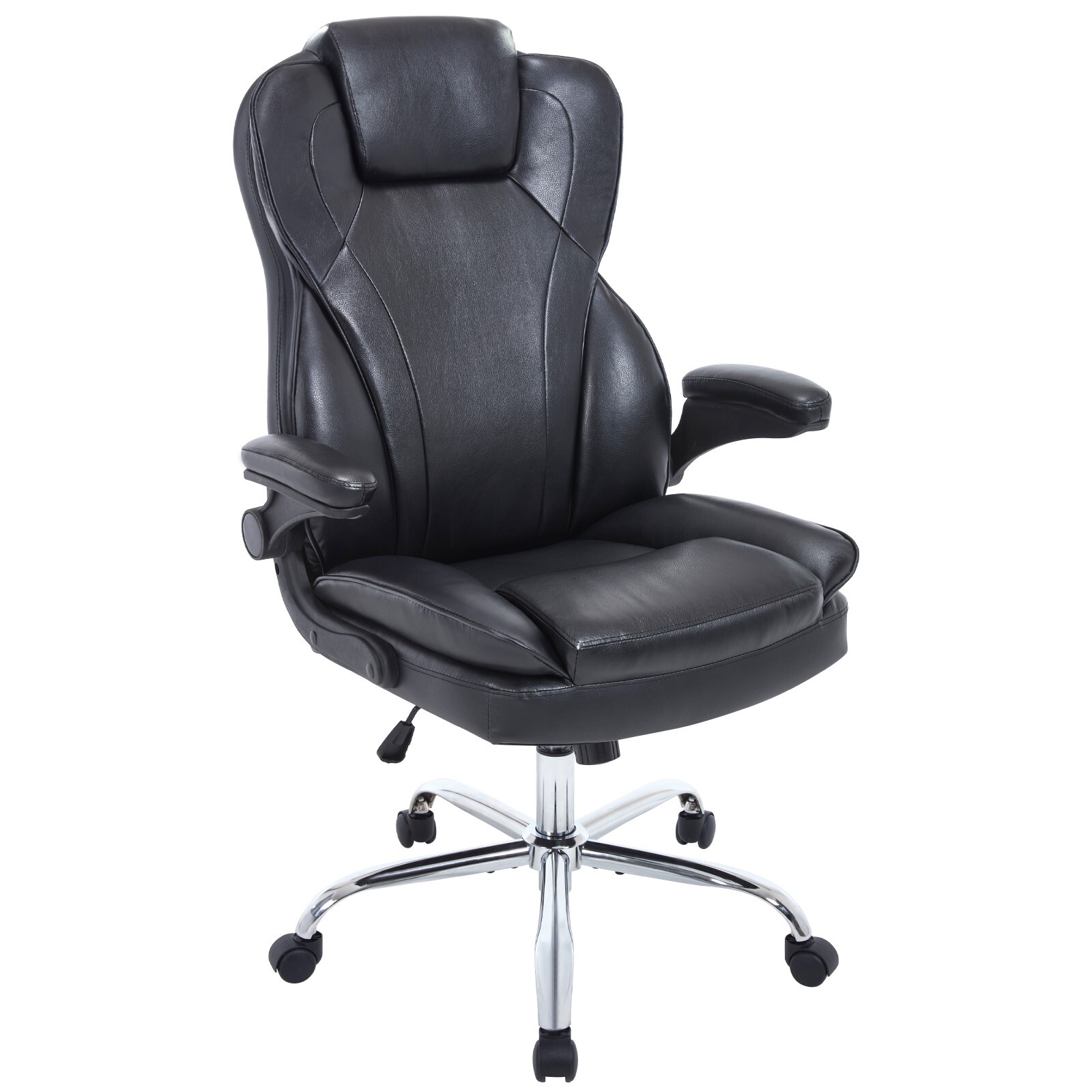 Ergonomic Leather Office Chair Ergonomic PU Leather Computer Desk Chair