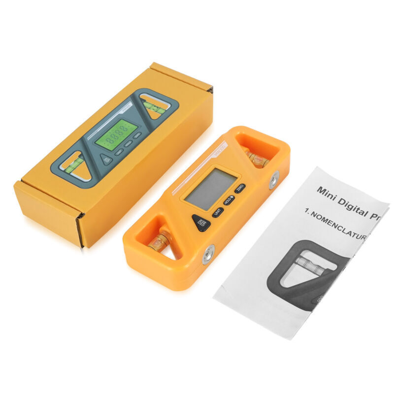 LCD Digital Inclinometer Level Box Protractor Angle Finder Bevel Gauge Magnetic