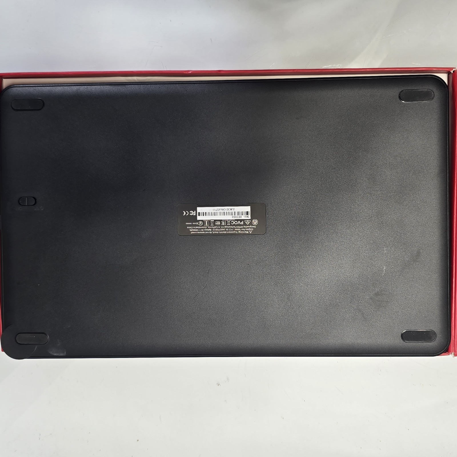 XP-PEN Deco 03 Wireless Graphics Drawing Tablet Tested As-Is Missing Dial Knob .