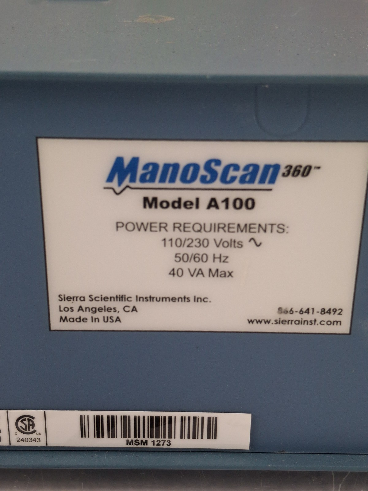 Sierra Scientific Manoscan 360 ESO High Resolution Manometry