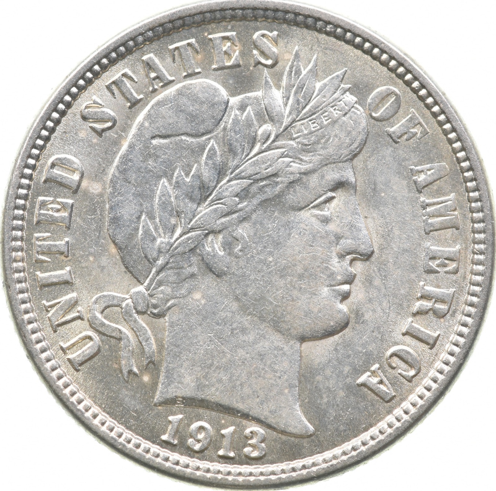 1913 Barber Dime *4726
