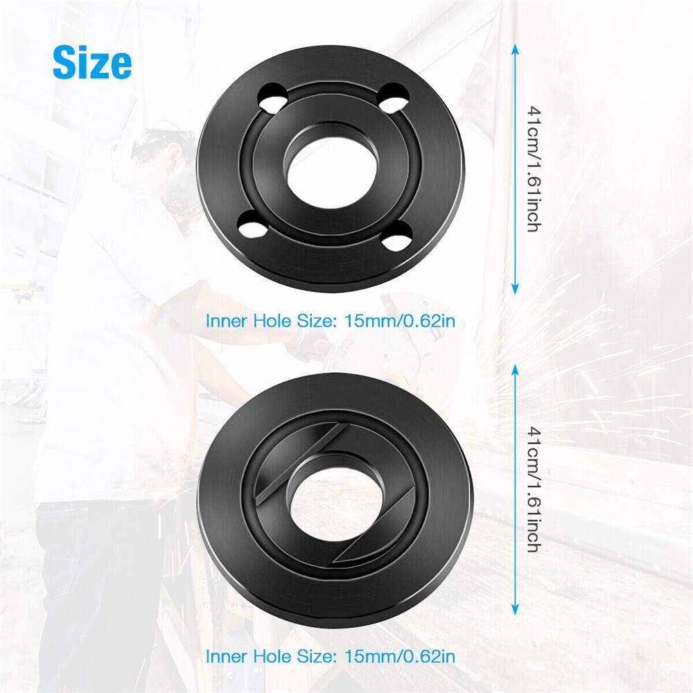 6-Pack 5/8-11 Angle Grinder Flange Nut For Milwaukee Bosch Inner Outer Lock Set