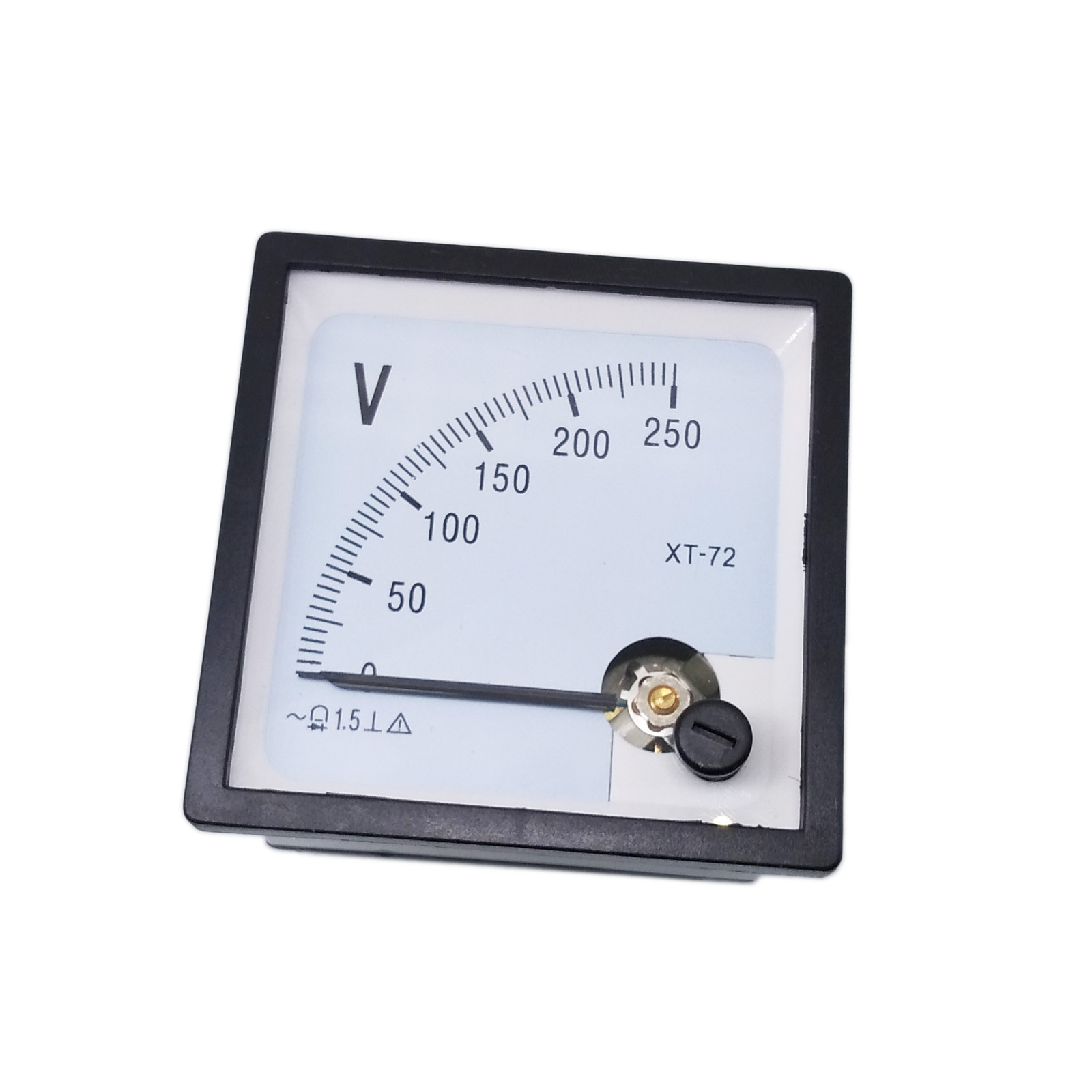 AC 0~250V Square Analog Volt Pointer Needle Panel Meter Voltmeter XT-72