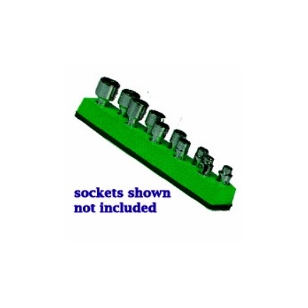 Mechanic's Time Savers 485 1/4 In. Drive Universal Magnetic Green Socket Holder