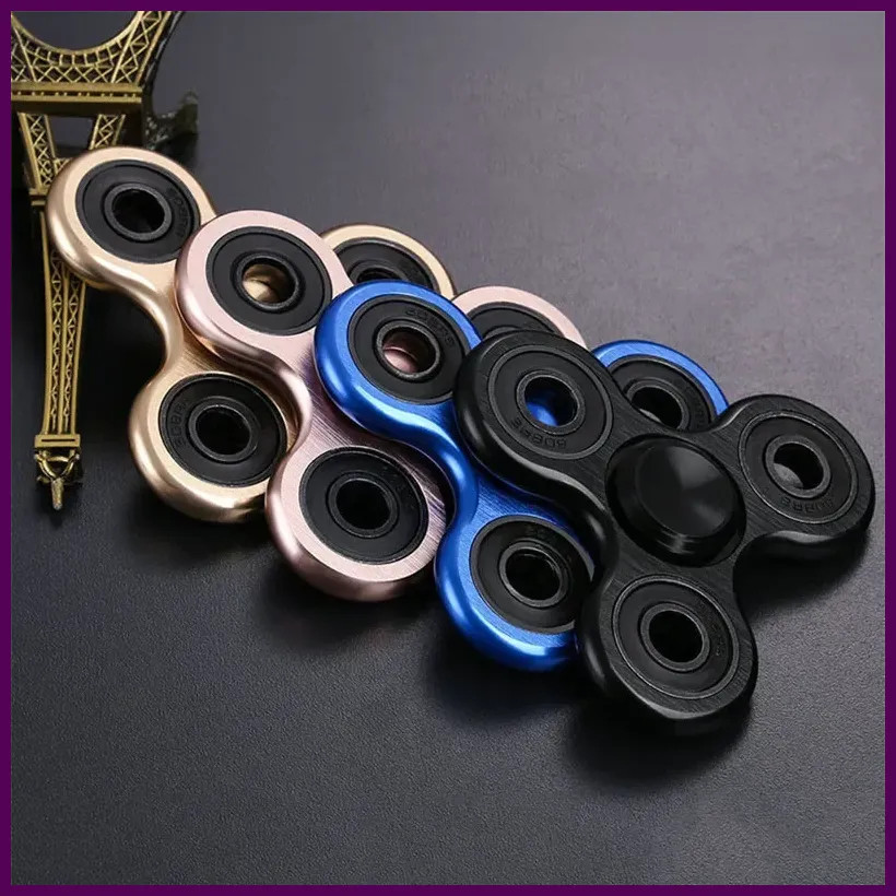 Aluminum Alloy Fidget Spinner Metal Hand Spinner R188 Mute Bearing Stress Relief