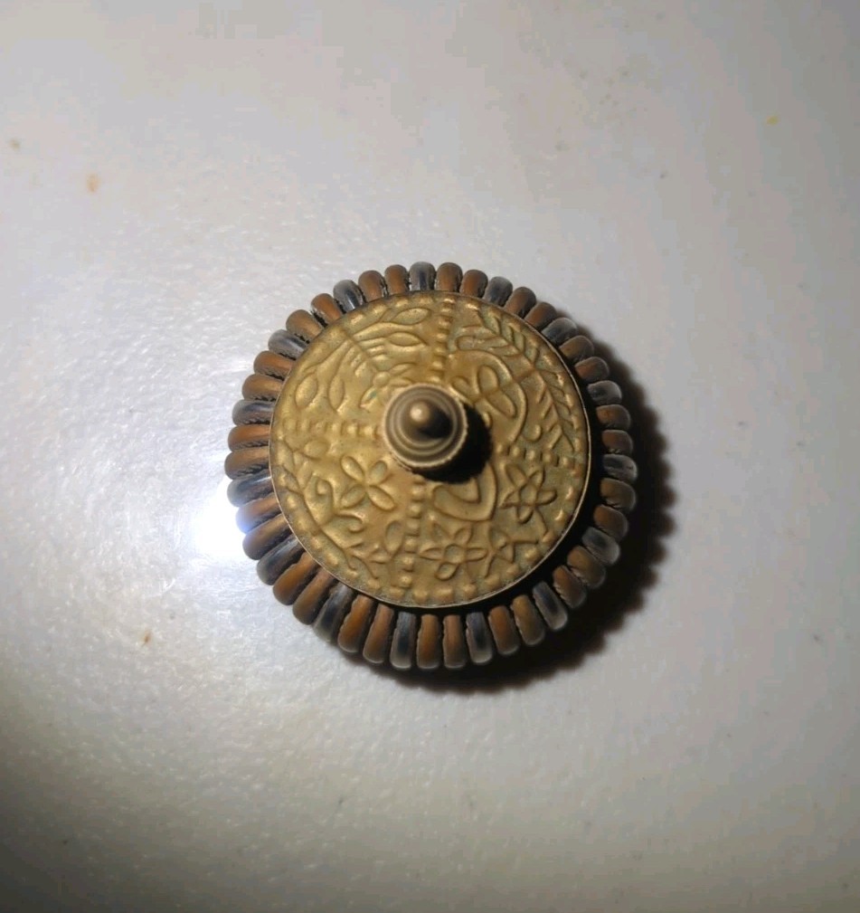 Small Three Tone Metal Trinket Box Made in India